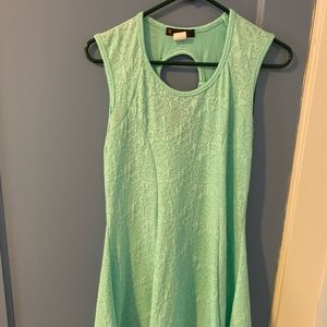 myth mint green dress.